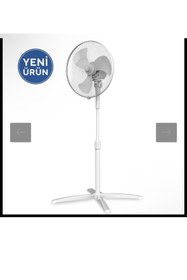 Resim MRNTECH Kumtel KTF-290 Ayaklı Vantilatör 16inç 40W BEYAZ RENK 