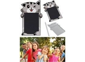 Resim Munico Yaz Sil Ömürlük Çizim Tahtası Pro Kalem Tablet Tatlı Kedi Grafikli 5 Inç Yaratıcı Yazma Çizim Tablet 