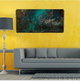 Resim Soyut Orman Manzarası , Yağlıboya Kanvas Tablo 60 X 120 