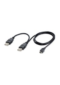 Resim Vcom Usb 2.0 2-Mini Usb 5Pin Black 0.3M 