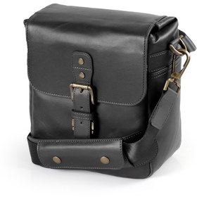 Resim MegaGear Suni Deri Fotoğraf Makinesi Omuz Çantası - Siyah 