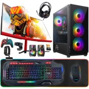 Resim Turbox TX5012 Ryzen 5 3600 32GB 512GB SSD RX560 4gb 23.6 Curved Freedos Oyuncu Bilgisayarı 