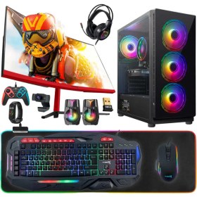 Resim Turbox TX5012 Ryzen 5 3600 32GB 512GB SSD RX560 4gb 23.6 Curved Freedos Oyuncu Bilgisayarı 