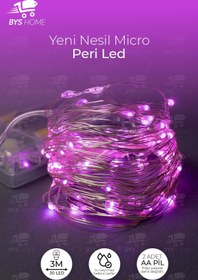 Resim BYSHOME Dekoratif 2 Metre Yapay Yapraklı Tel Şeritli Sarmaşık + 3 Metre Peri Led 