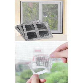 Resim 10 Adet Yapışkanlı Kesilerek Kullanılabilir Yırtık Kapı-Pencere Sinekliği Onarım Tamir Bandı 