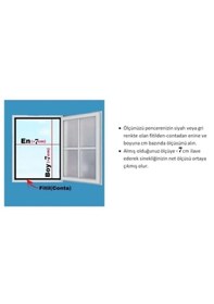 Resim Battal Plise Sineklik Pileli Sürgülü Battal Kapı Sinekliği Akordi 