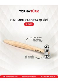 Resim Kuyumculuk Kuyumcu Kaporta Çekici -bir Ucu Küre - Bir Ucu Düz - 160 Gram Metalik 