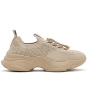 Resim Derimod Zero Women's Beige Laced Stone Detailed Fabric Sneakers Derimod