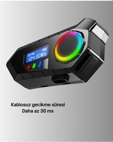 Resim Kablosuz Bluetooth İnterkom Ip65 Suya Dayanıklı 40mm Hd Ses Ve 40 