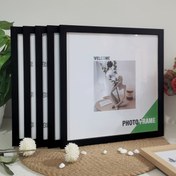 Resim 5 adet Kare Fotoğraf Çerçevesi Seti 15/20/25/30 cm - Akrilik Camlı Modern Duvar ve Masaüstü Çerçeveleri, 3 Renkli Minimalist Ev Ofis Dekoru, Çok Boyutlu Fotoğraf Ekranı Hediyesi (6x6 ila 12x12 İnç'e Uyar) 