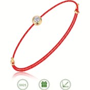 Resim 18K Altın Kaplama Moissanite'li Ayarlanabilir Çok Renkli Şık Bilezik - S925 Gümüş Hipoalerjenik Malzeme, Parlak Kakma, Çoklu Renk Seçenekleri, Noel, Doğum Günü, Düğün, Yıldönümü ve Özel Günler İçin Mükemmel Hediye, Sentetik Taşlı, Noel İçin En İyisi 