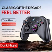 Resim Gaojunshop01 Lenovo S02 Kablosuz Bluetooth Oyun Kumandası Siyah, Hassas Joystick, Jiroskop, Titreşim Motoru 