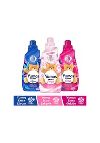 Resim Yumoş Orkide + Lilyum + Şakayık Çamaşır Yumuşatıcısı 3 x 1440 ML 