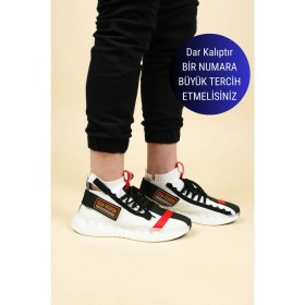 Resim Birikon GUJA Şeffaf Taban Triko Erkek Spor Ayakkabı B 