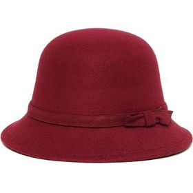 Resim Kaşe Kaşmir - Bucket Fotör Bordo 