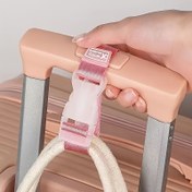 Resim 1/2 Adet Siyah, Pembe, Gri, Mavi. Çoklu renk seçenekleri mevcut. Taşınabilir çanta kayışı, ayarlanabilir valiz emniyet kemeri tokası, seyahat aksesuarları, kolay taşıma için uygun, araç veya açık hava kullanımı için güvenli kemer kayışı 