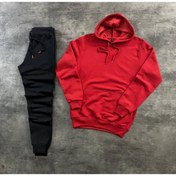 Resim SR Tekstil Sportwear Company Kapüşonlu Unisex Eşofman Takımı 2 Iplik Polarlı Eşofman Takımı 