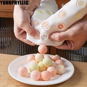Resim YUHUPHYLLIC 15 Gözlü Küresel Silikon Pişirme Kalıbı - Gıda Sınıfı Çikolata, Sabun & Dondurma Kalıbı Noel Tatlıları, Mousse Kekler, Jöle, Fransız Tatlıları İçin - Yeniden Kullanılabilir Yapışmaz Kolay Ayrılma, Çikolata Kalıpları, Bayramlık İkramlar için Gıda Malzemesi 