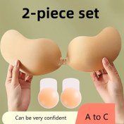 Resim 2'li Set Kadınlar için Silikon Meme Ucu Artırıcılar - Görünmez Öz Yapışkanlı Push-Up Pasties, Doğal Lift & Projeksiyonlu, Şeffaf/Bej/Siyah/Beyaz/Pembe/Mavi/Mor/Gri/Yeşil Düz Renk Seçenekleri, Rahat ve Discreet Sütyensiz Destek Spor Salonu Havuz Fotoğraf Çekecek İstifadeye uygun El yıkama silikon jel benzer dokusu uzun ömürlü tutucu şık örtücü tasarım hassasiyet açık bej ile kullanılabilir 