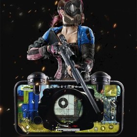 Resim K-yonlineticaret Ally L1R1 Gamepad Oyun Ateşleyici Tetik- Level 3 Helmet Pubg GADGET-(5775) - KY002K-6RQR02 