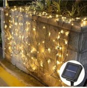 Resim Solar 100 Ledli 12 Metre Bahçe Aydınlatma 