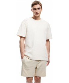 Resim Koton Cep Detaylı Pike Kumaş Beli Lastikli Bermuda Şort Bej 5sam40002mk Ekru 