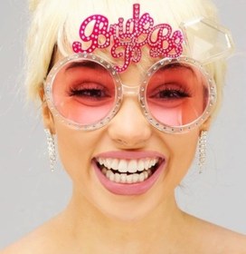 Resim Bride To Be Bekarlığa Veda Partisi Gözlüğü Pembe Renk 1 