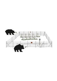 Resim 3900 Ile 6400 M² Arası Arıcı Elektirikli Çit Sistemi 