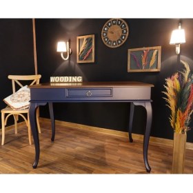 Resim Wooding 120 cm Tek Çekmeceli Masif Çalışma Masası 