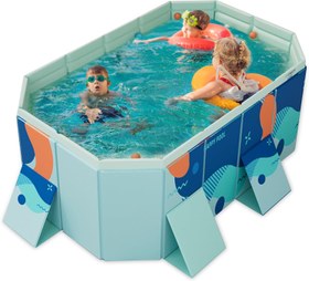 Resim 1.85m Katlanabilir Çocuk Havuzu Şişirme Yok, Anında Eğlence! 