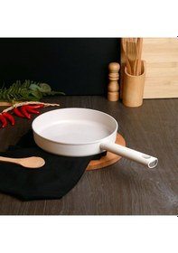 Resim Belarıva 30 Cm Beyaz Sılıkon Saplı Tava Beyaz 