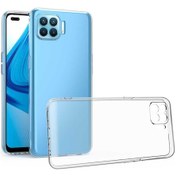 Resim Oppo Reno 4 Lite Kılıf Lüx Şeffaf Kamera Lens Korumalı Silikon Kılıf 