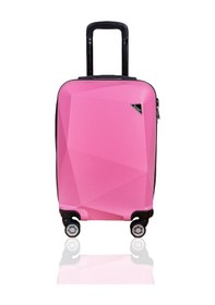 Resim Polo&Sky Elmas Model Pembe Renk 3'lü Valiz Bavul Seti 