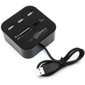 Resim 3 Port Usb 2.0 Hub Usb Çoklayıcı Usb Kart Okuyucu 