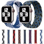 Resim Plastik Toka Karışık Renk Naylon Örgülü iOS Uyumlu Watch Ultra 49mm Ve Watch Ultra 2 49mm / Series / Se Akıllı Saat Aks. 47899284 
