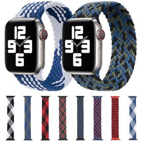 Resim Plastik Toka Karışık Renk Naylon Örgülü iOS Uyumlu Watch Ultra 49mm Ve Watch Ultra 2 49mm / Series / Se Akıllı Saat Aks. 47899284 