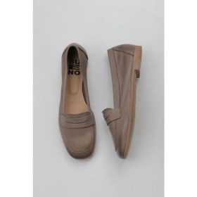 Resim Bueno Shoes Gri Deri Kadın Loafer 01WY0801 