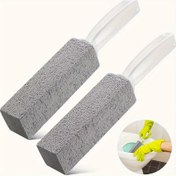 Resim Pumice Taşı Tuvalet Kase Temizleyici Fırça - Banyolar, Verandalar ve Havuz Kenarları için Leke Giderme - Manuel, Plastik Saplı, Çizemeyen Temizleme Aracı - Ev Temizleme Gereksinimleri, Banyo Temizleme Aracı|Pumice Taşı Fırçası|Leke Giderme Fırçası 