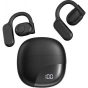 Resim Wiwu Kulak Içi Bluetooth Kulaklık Dijital Şarj Göstergeli Wiwu T20 Openbuds Tws V5.3 Siyah 