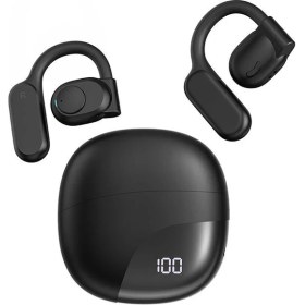 Resim Wiwu Kulak Içi Bluetooth Kulaklık Dijital Şarj Göstergeli Wiwu T20 Openbuds Tws V5.3 Siyah 