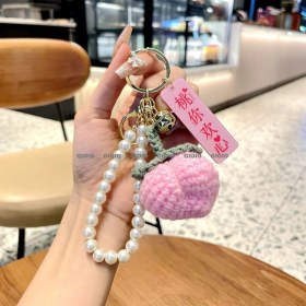 Resim Silver1 Gıoıo Yeni Sevimli Kedi Pençe Çapraz Giyinme Kurumi Bebek Araba Anahtarlık Büyük Kulak Köpek Çift Okul Çantası Hediye Anahtarlık Kolye (Yurt Dışından) 