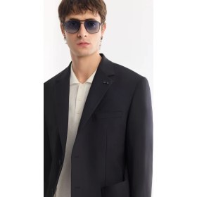 Resim AVVA Erkek Mono Yaka Kapaklı Cep Çift Yırtmaç Astarsız Lıghtweıght Comfort Slim Fit Ceket A61Y4009 