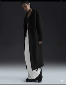 Resim Nike Tech Fleece Oversized Duster Jacket Siyah Kadın Uzun Trenckot BOL KALIP (Blue Sportwear 
