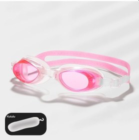 Resim Su Geçirmez Yüzme Gözlüğü Çocuk Yetişkin Evrensel Silikon Yüzme Gözlüğü Pembe 