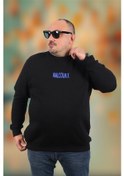 Resim Starbattal Büyük Beden Erkek Sweat Malcolmx 22735 Sıyah Siyah 