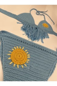 Resim AYDECO Kız Bebek Güneşli Örgü Bikini 