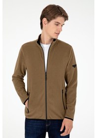 Resim U.S. Polo Assn. Erkek Haki Basic Polar Hırka 50298066-VR027 