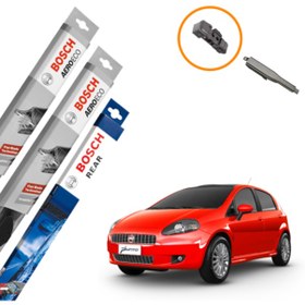 Resim Fiat Punto Muz Silecek Takımı Ön Arka Bosch Aeroeco 2012-2020 