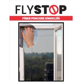 Resim Fly Stop Cırtbantlı Fiberglass Pencere Sinekliği 100X150 cm 