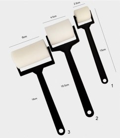 Resim Sünger Rulo Set, Yumuşak, Geniş Yüzeyler Homojen Zemin Boyama 3'lü Set 